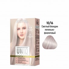 Ухаживающая краска-блеск без аммиака для волос ESTEL UNIQ SENSE 10/16 светлый блондин пепельно-фиоле